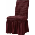 Housse de chaise extensible avec jupe, couverture d�corative pour chaise de salle � manger (2 pi�ces, ...