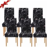 Housse de chaise salle  manger extensible, housse de chaise universelle lavables, couverture de chaise ...