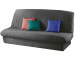 Housse clic - clac + bande à socle - essentiel - anti tache anthracite Housse clic - clac + bande à socle - essentiel - anti tache anthracite