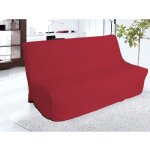 Housse de clic clac matelass�e en coton - rouge