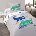 Dourev - housse de couette 140x200 brachio + taie 100% coton 52 fils
