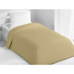 Soleil d ocre - housse de couette 140x200 cm coton uni beige