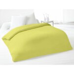 Soleil d ocre - housse de couette 220x240 cm coton uni vert