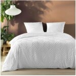 Parure de lit 3 pi�ces heltie - microfibre tuft�e douce et respirante, certifi�e oeko - tex - 240x220cm ...