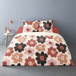 Housse de couette 240x220 chlo� + 2 taies polycoton