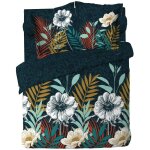 Douceur d'int�rieur - housse de couette coton 6 pieces 240 x 260 cm fleur d'adison