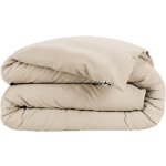 Terre de nuit - housse de couette flanelle beige 260x240 cm