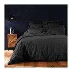 Paris prix - housse de couette 'lina' 240x260cm noir