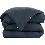 L'effet papillon - housse de couette gaze de coton 240x220 cm gaia bleu minuit