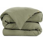 L'effet papillon - housse de couette gaze de coton 260x240 cm gaia vert romarin