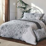 Linnea - housse de couette percale de coton gabrielle 140x200 cm