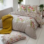 Linnea - housse de couette satin coton roseraie 140x200 cm Linnea - housse de couette satin coton roseraie 140x200 cm