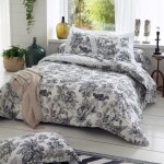 Housse de couette satin coton savane 140x200 cm