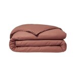 Housse de couette today essential - 240 x 260 cm - 2 personnes - 100% coton uni - terracotta