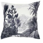 Housse de coussin 40x40 cm hidalgos blanc noir Housse de coussin 40x40 cm hidalgos blanc noir