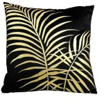 Housse de coussin 40x40 cm palm black