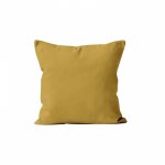 Housse de coussin 60x60 cm alix jaune, par soleil d'ocre