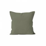 Housse de coussin 60x60 cm alix kaki , par soleil d'ocre