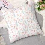 Housse de coussin imprim� petits fleurs, 60x60 cm