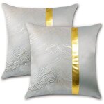 Housse de coussin de luxe noble d�coratif or estampage � chaud coussin d�cor � la maison 45x45cm lot ...