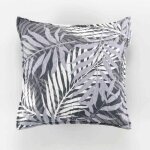 Housse de coussin  motifs 'hazel' 45x45cm gris