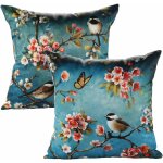 Housse de coussin de motifs taie d'oreiller pour maison salon coussin decoration canap, 45x45cm, 2 pices ...