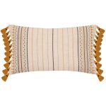 Housse de coussin pompons 30x50cm atmosphera créateur d'intérieur Housse de coussin pompons 30x50cm atmosphera créateur d'intérieur