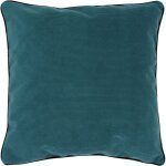 Housse de coussin starsky velours c�tel� carr� 45x45 cm