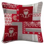 Housse de coussin 'sweet heart' 60x60cm gris Housse de coussin 'sweet heart' 60x60cm gris
