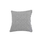 Housse de coussin tendance noir et blanc - 40x40cm - noir Housse de coussin tendance noir et blanc - 40x40cm - noir
