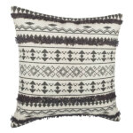 Housse coussin tuftee ethnique 40 x 40 cm - couleur: housse coussin tuftee ethnique gris - grisgris