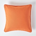 Housse coussin uni terracotta - 30 x 30 cm - homescapes