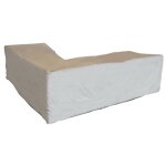 Housse d'ext�rieur pour salon de jardin, gris beige, forme l, 250 cm x 250 cm x 90 cm x 70 cm - perel ...