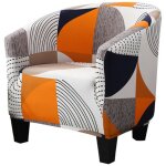 Housse de fauteuil cabriolet imprime phe motif g�om�trique housse de canap� relax club chaise de baignoire ...