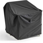 Housse de fauteuil de jardin noire 75 x 75 x 60 cm