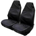 Housses imperm�ables pour si�ges auto universels (pack de 2) 132 x 54cm noir