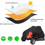 Housse impermable pour tondeuse autoporte - housse de protection pour tracteur de jardin, l(182111116cm) ...