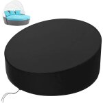 Housse lit de jardin rond �190x90 / 50cm imperm�able housse de canap� lit ronde de jardin housse de protection ...