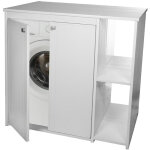 Housse pour machine � laver mobile negrari en r�sine pvc, r�sistante � l'humidit�, kit de fixation murale ...