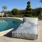 Homemaison ? housse de matelas bain de soleil 160x65 cm ? r�sistante � la pluie et au soleil ? d�houssable ...