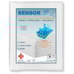 Housse de matelas imperm�able int�grale avec capteur de fermeture �clair 2 places