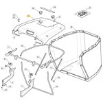 Housse de panier noir original stiga tracteur tondeuse 325110437 / 0