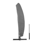 Housse de parasol 205 x 57 x 48 / 25 cm 210d oxford gris housse parasol deporte impermable coupe - vent ...