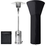 Housse pour parasol chauffant, housses de chauffage ext�rieur imperm�able rond noir, protection parasol ...