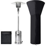 Housse pour parasol chauffant, housses de chauffage ext�rieur imperm�able rond noir, protection parasol ...