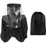 Housse de pluie pour si�ge arri�re de v�lo enfant, imperm�able et protectrice, couleur noire