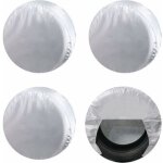 Housses de pneus pour roue de camping - car (lot de 4 argent), protections solaires uv imperm�ables oxford ...