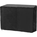 Housse de protection 100x60x90cm 210d oxford noir pour chariot plancha housse de barbecue
