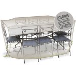 Housse de protection cover line pour table rectangulaire + 10 chaises - 290 x 130 x 70 cm - jardiline ...