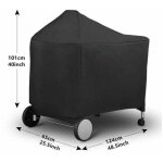 Housse de protection tanche pour barbecue weber 7152, accessoires pour grillades de charbon de bois, ...